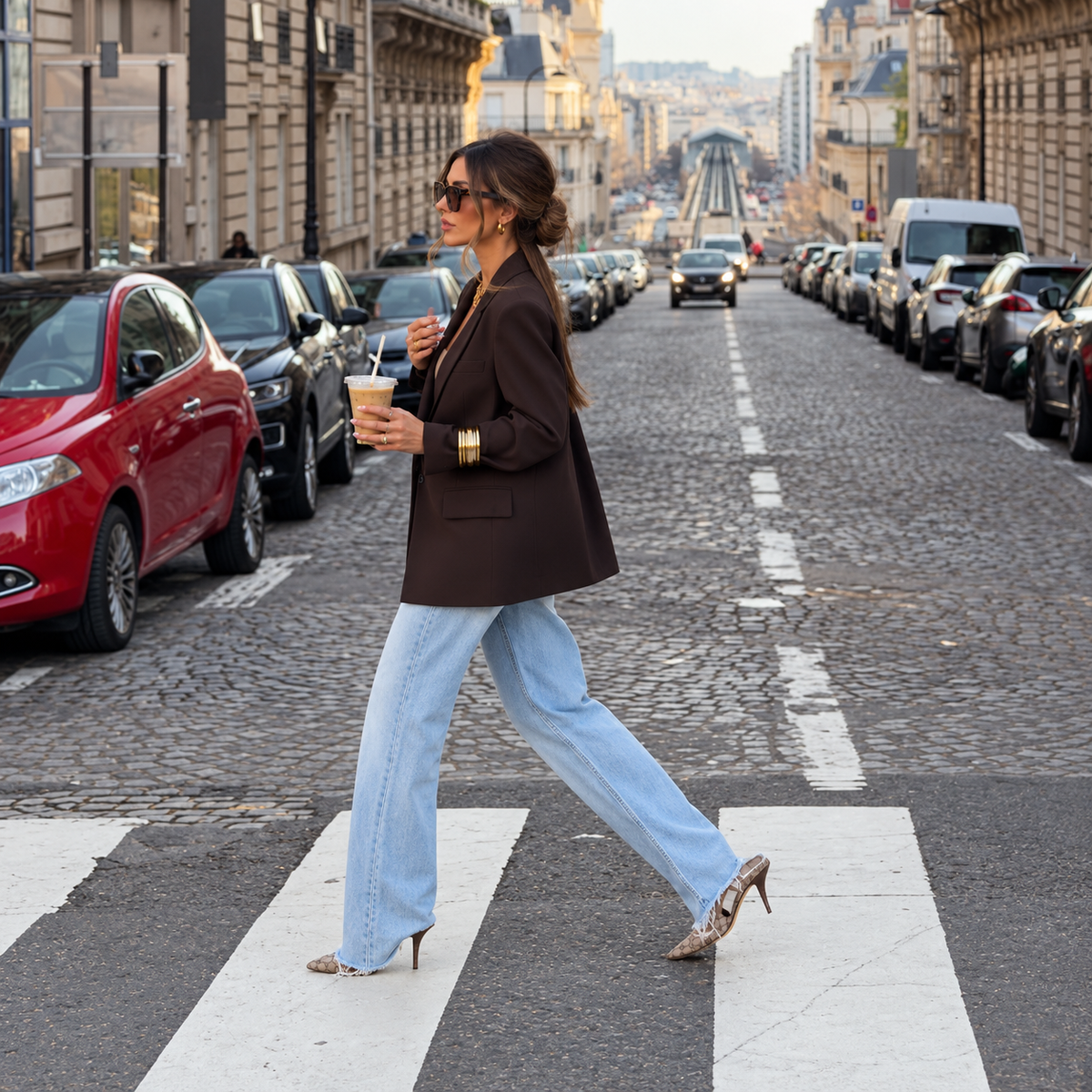 Blazer Cruzado Elegante con Botones · Estilo Oficina