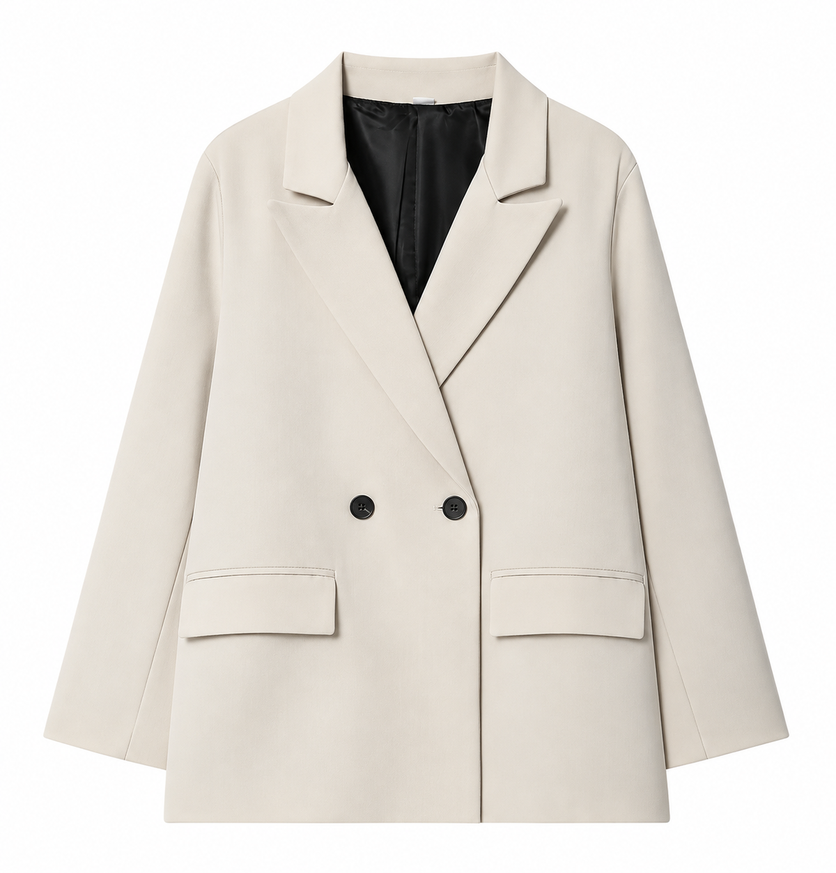 Blazer Cruzado Elegante con Botones · Estilo Oficina